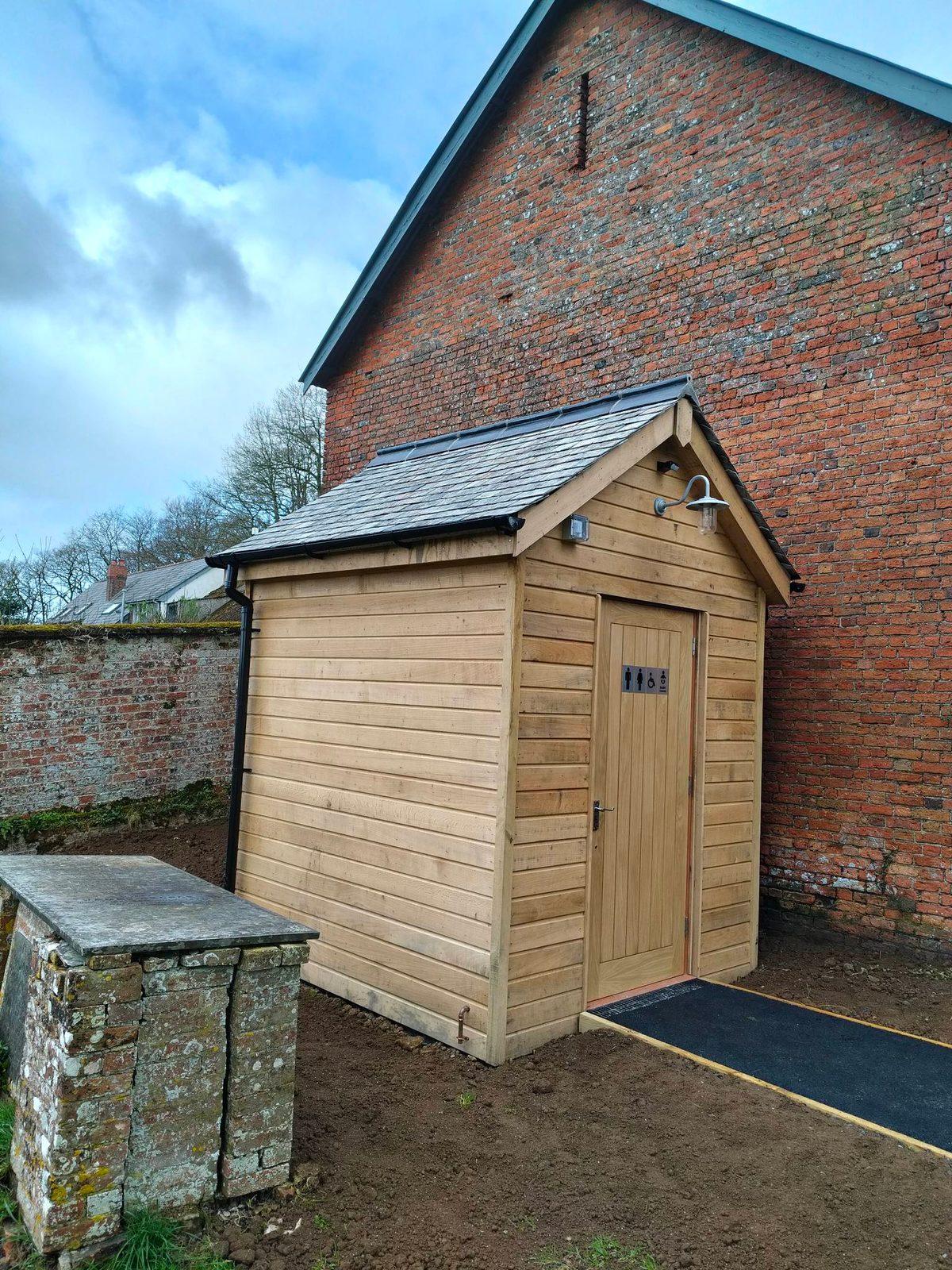Completed exterior building work